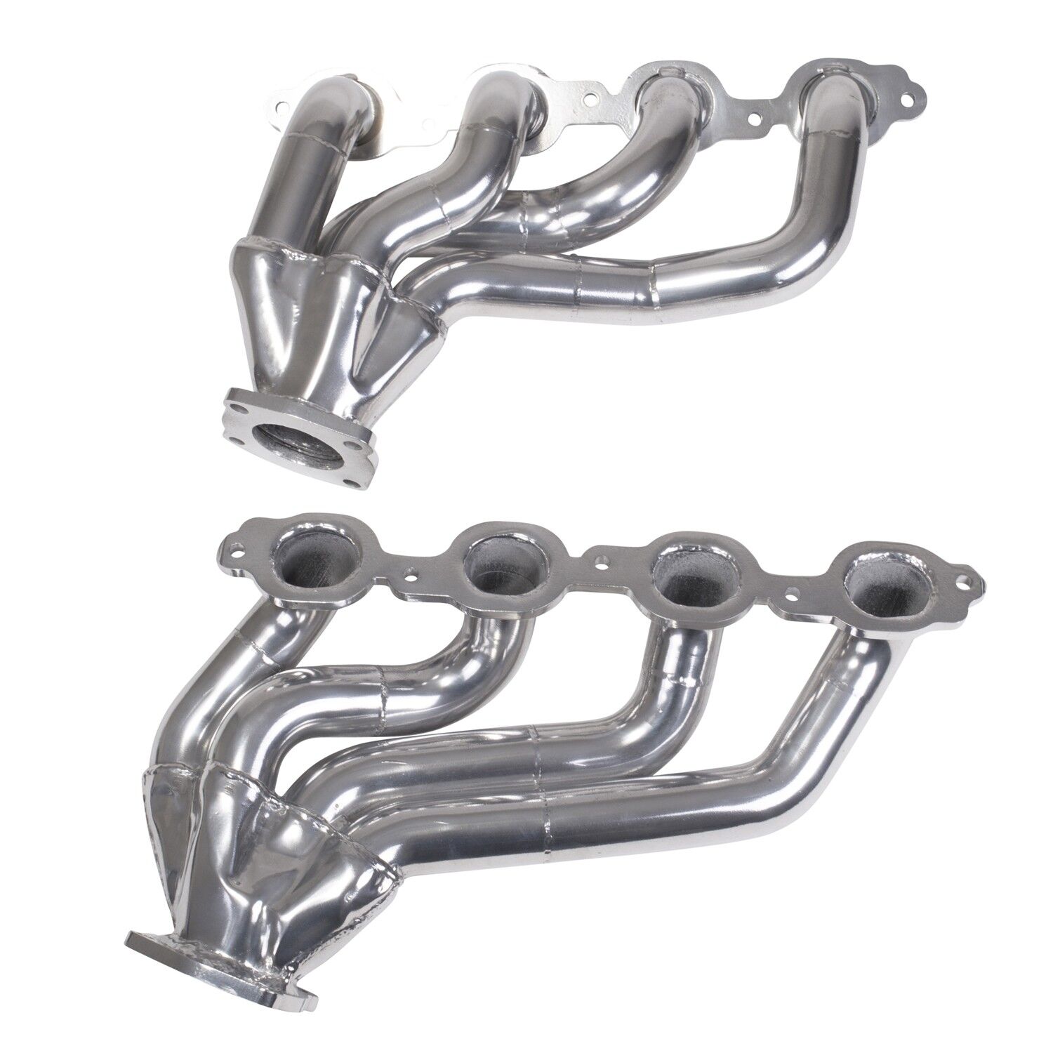 2016-2022 Chevrolet Camaro SS LT1 6.2L 1-3/4 In. Shorty Headers - Silver Ceramic by BBK Performance - 40430
