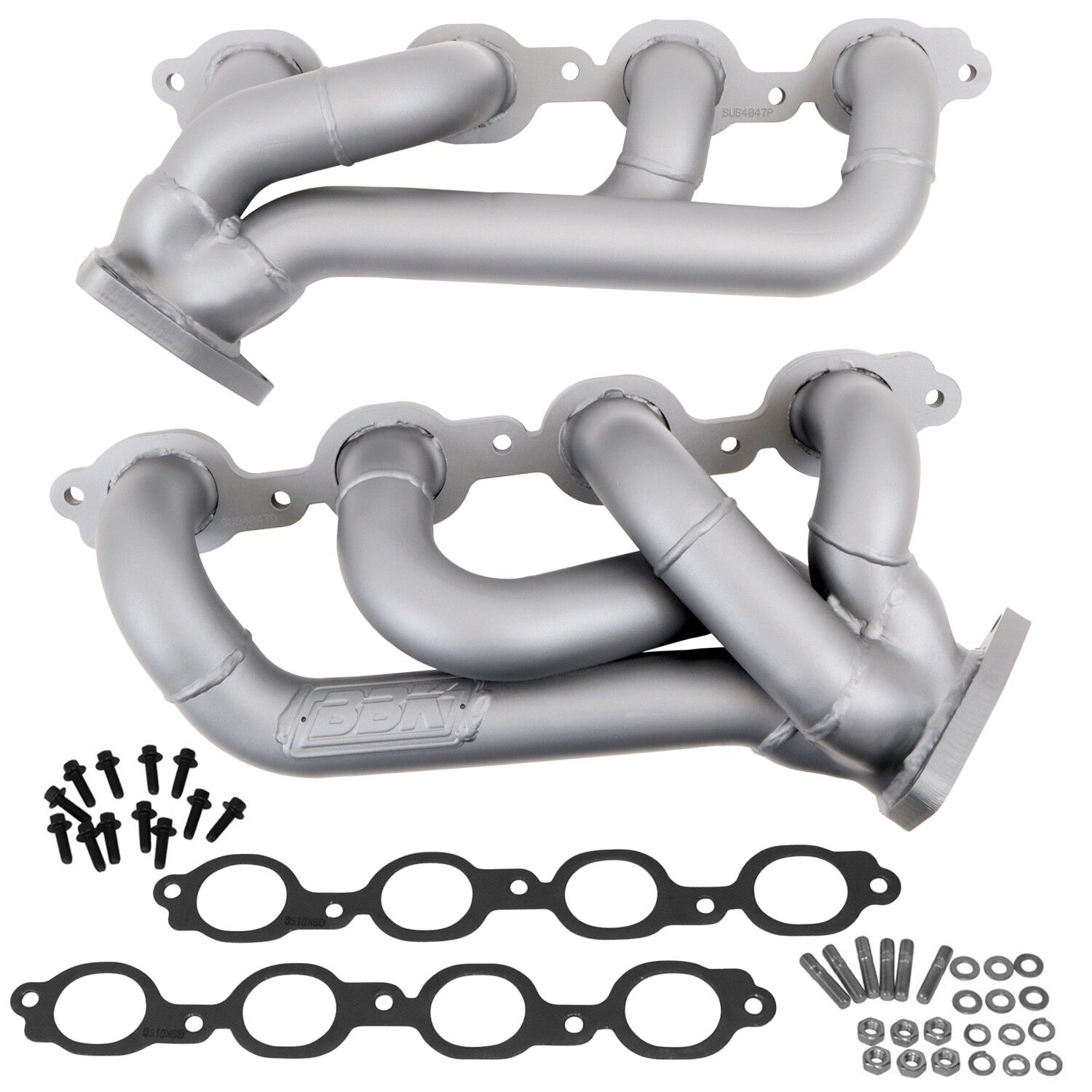2014-2018 Gm Truck 5.3L 6.2L 1-3/4 In. Shorty Headers - Titanium Ceramic by BBK Performance - 4047