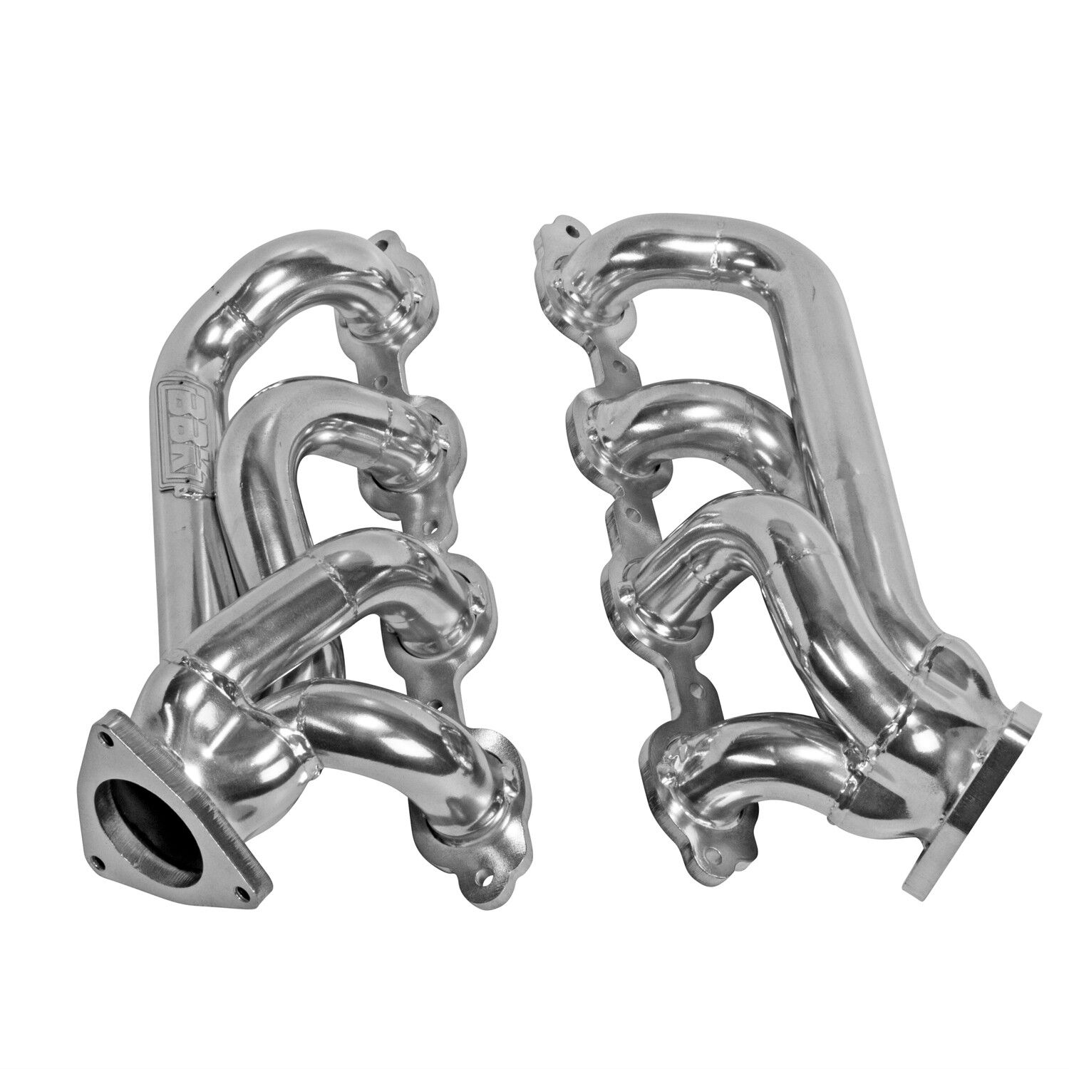 2014-2018 Gm Truck 5.3L 6.2L 1-3/4 In. Shorty Headers - Polished Silver Ceramic by BBK Performance