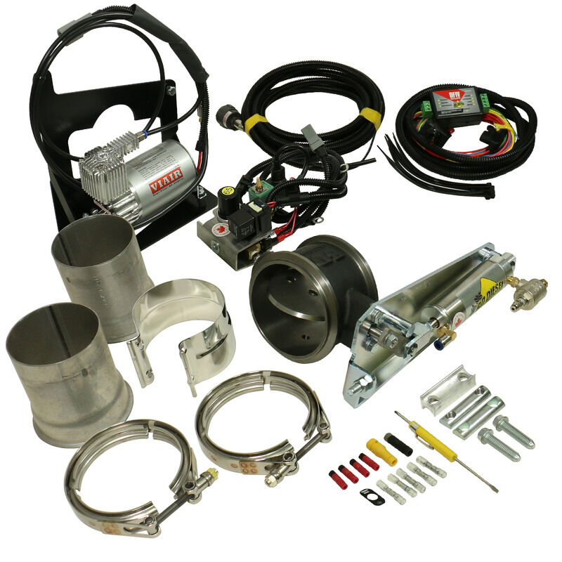 Exhaust Brake 2003-2005 Dodge Air Actuated Remote Mount Valve 4in Exhaust c/w Air Compressor by BD Diesel - 1027338