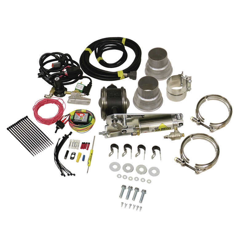 Exhaust Brake Universal 3.0 Inch Remote Mount Air Actuated by BD Diesel - 1028030