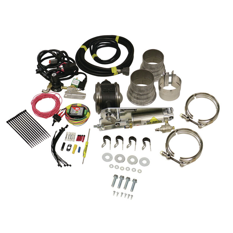 Exhaust Brake Universal 3.5 Inch Remote Mount Air Actuated by BD Diesel - 1028035