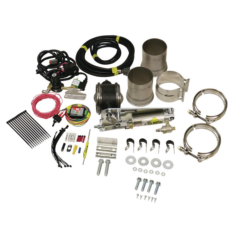 Exhaust Brake Universal 4.0 Inch Remote Mount Air Actuated by BD Diesel - 1028040
