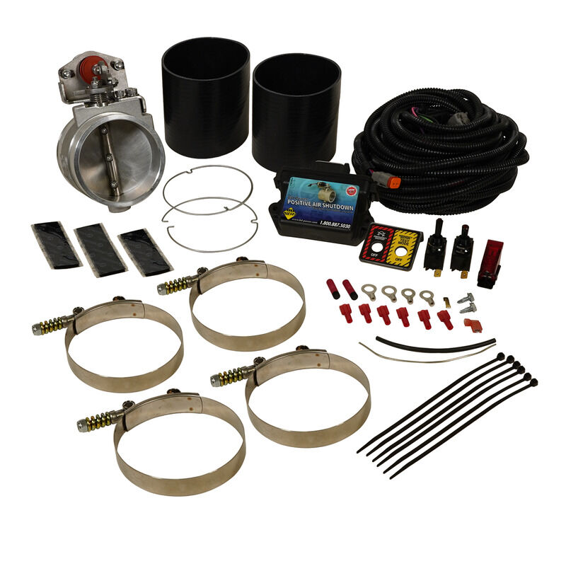 Positive Air Shut-Off w/Test Function Universal 4.0in c/w Electronics by BD Diesel - 1036739