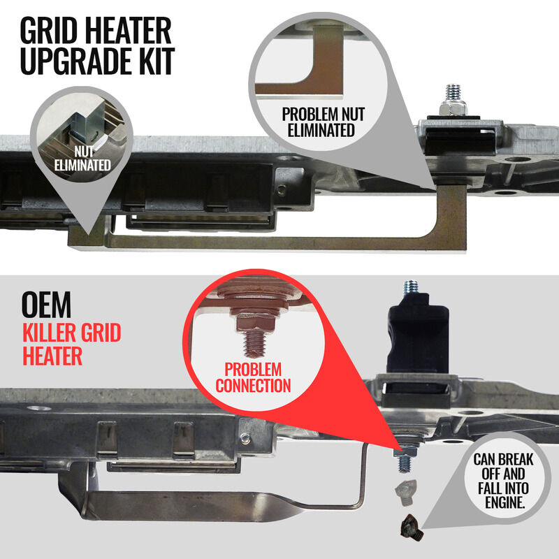 Killer Grid Heater Upgrade Kit Dodge RAM 6.7L Cummins 2500/3500/4500/5500 2007-2024 by BD Diesel