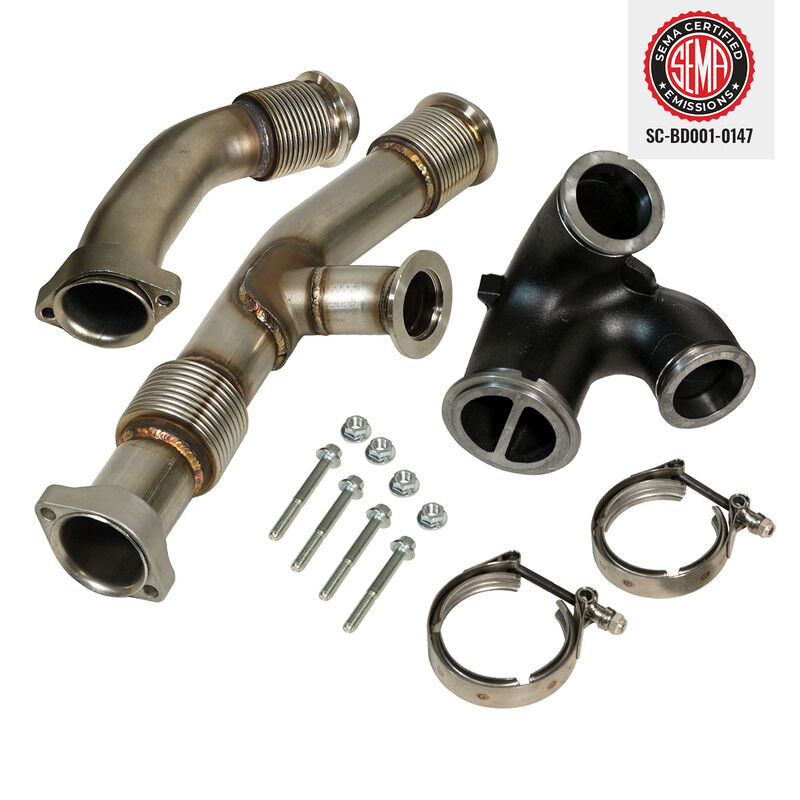 6.0L Power Stroke Up-Pipes Kit w/EGR Connector Ford 2003-2004.5 by BD Diesel