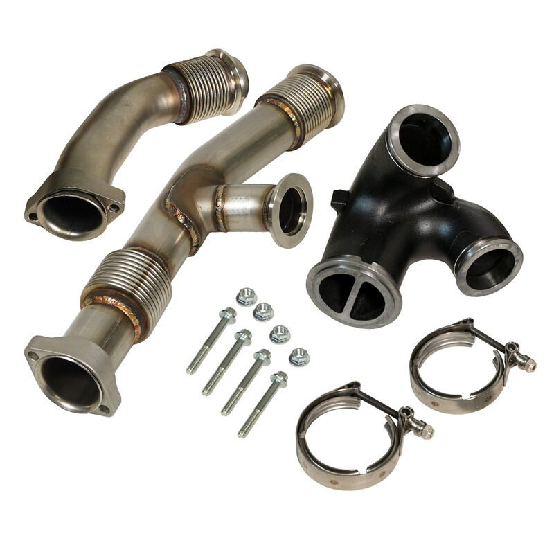 6.0L Power Stroke Up-Pipes Kit w/EGR Connector Ford 2003-2004.5 by BD Diesel - 1043917