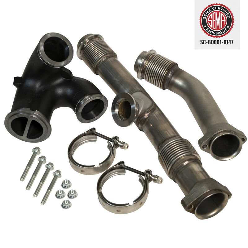 6.0L Power Stroke Up-Pipes Kit w/EGR Connector Ford 2004.5-2007 by BD Diesel