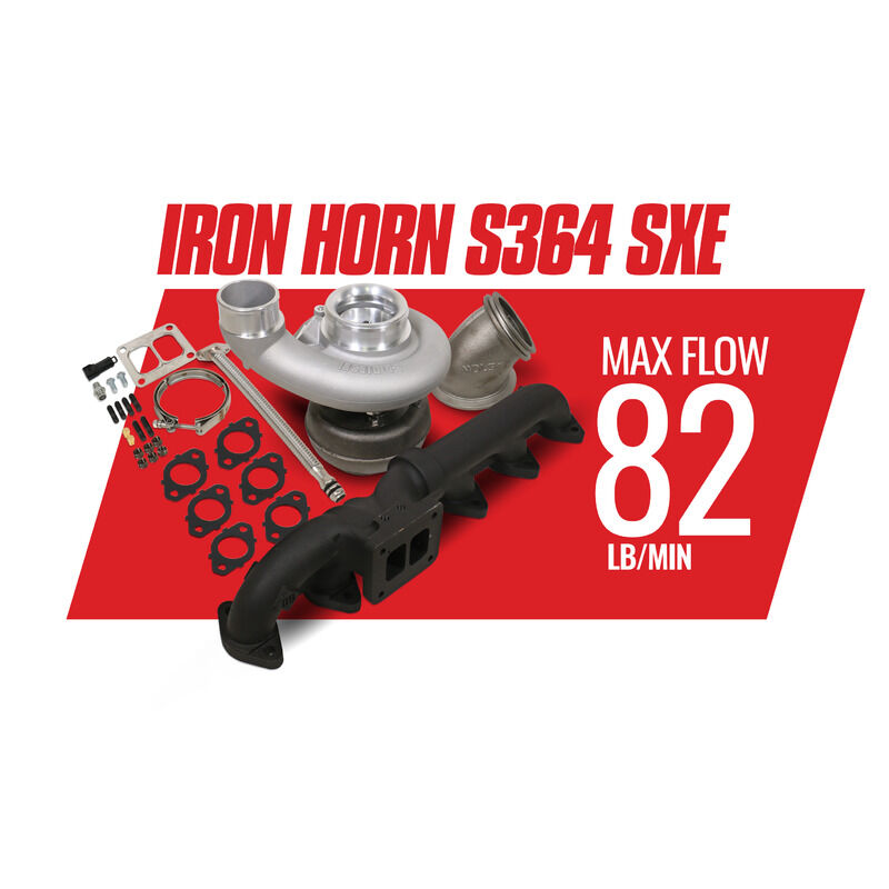 Iron Horn 5.9L Cummins Turbo Kit S364SXE/76 0.91AR Dodge 2003-2007 RAM 2500/3500 by BD Diesel