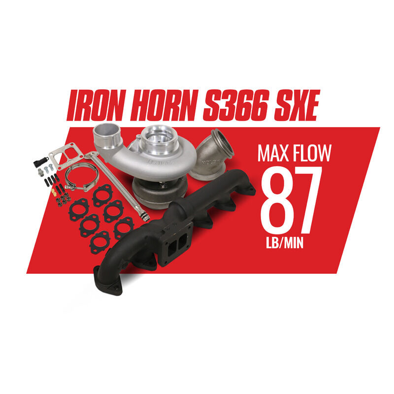 Iron Horn 5.9L Cummins Turbo Kit S366SXE/80 1.00AR Dodge 2003-2007 RAM 2500/3500 by BD Diesel