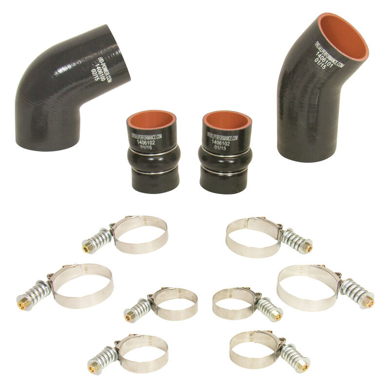 Intercooler Hose and Clamp Kit 2004.5-2005 Chevy LLY Duramax 6.6L Silverado/Sierra 2500/3500 by BD Diesel - 1046276