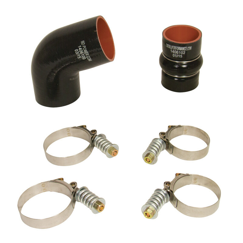 Intercooler Hose and Clamp Kit 2006-2010 Chevy Duramax Driver's Side 6.6L Silverado/Sierra 2500/3500 by BD Diesel - 1046277