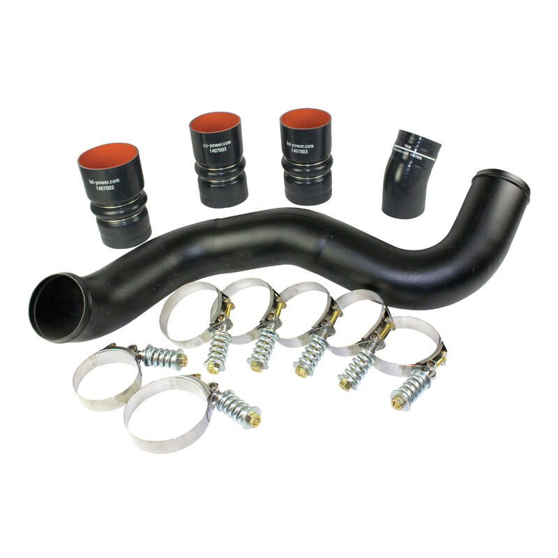 Intercooler Hose and Clamp Kit w/Intake Pipe 2003-2007 Ford 6.0L Power Stroke by BD Diesel - 1047034