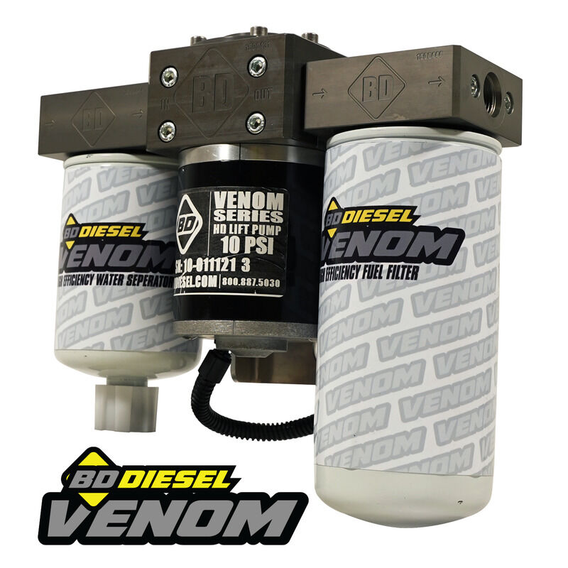 Venom Duramax Fuel Lift Pump c/w Filter and Separator Chevy/GMC 2001-2010 6.6L 2500/3500 by BD Diesel