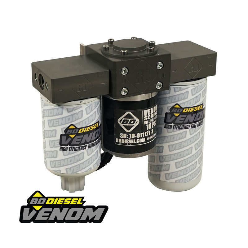Venom Duramax Fuel Lift Pump c/w Filter and Separator Chevy/GMC 2001-2010 6.6L 2500/3500 by BD Diesel - 1050322