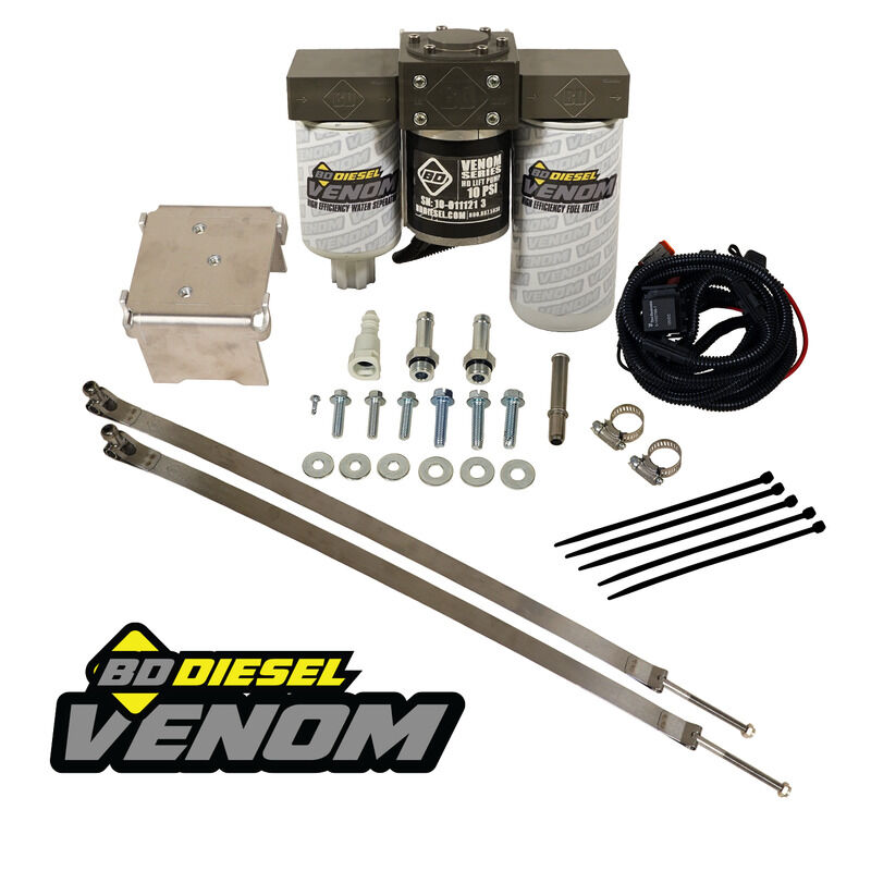 Venom Duramax Fuel Lift Pump c/w Filter and Separator Silverado/Sierra 2011-2016 6.6L 2500/3500 by BD Diesel - 1050323