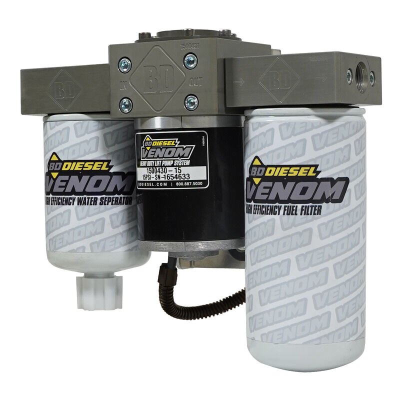 Venom Cummins Fuel Lift Pump c/w Filter and Separator Dodge 5.9L 2003-2004.5 2500/3500 by BD Diesel