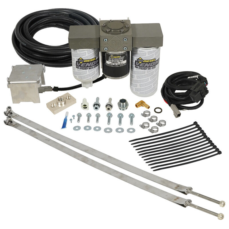 Venom Cummins Fuel Lift Pump c/w Filter and Separator Dodge 5.9L 2003-2004.5 2500/3500 by BD Diesel - 1050335