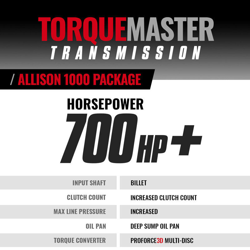 TowMaster Chevy Allison Tranmission and Converter Package c/w Billet InputTriple Torque and Controller 2011-2016 LML 4WD by BD Diesel