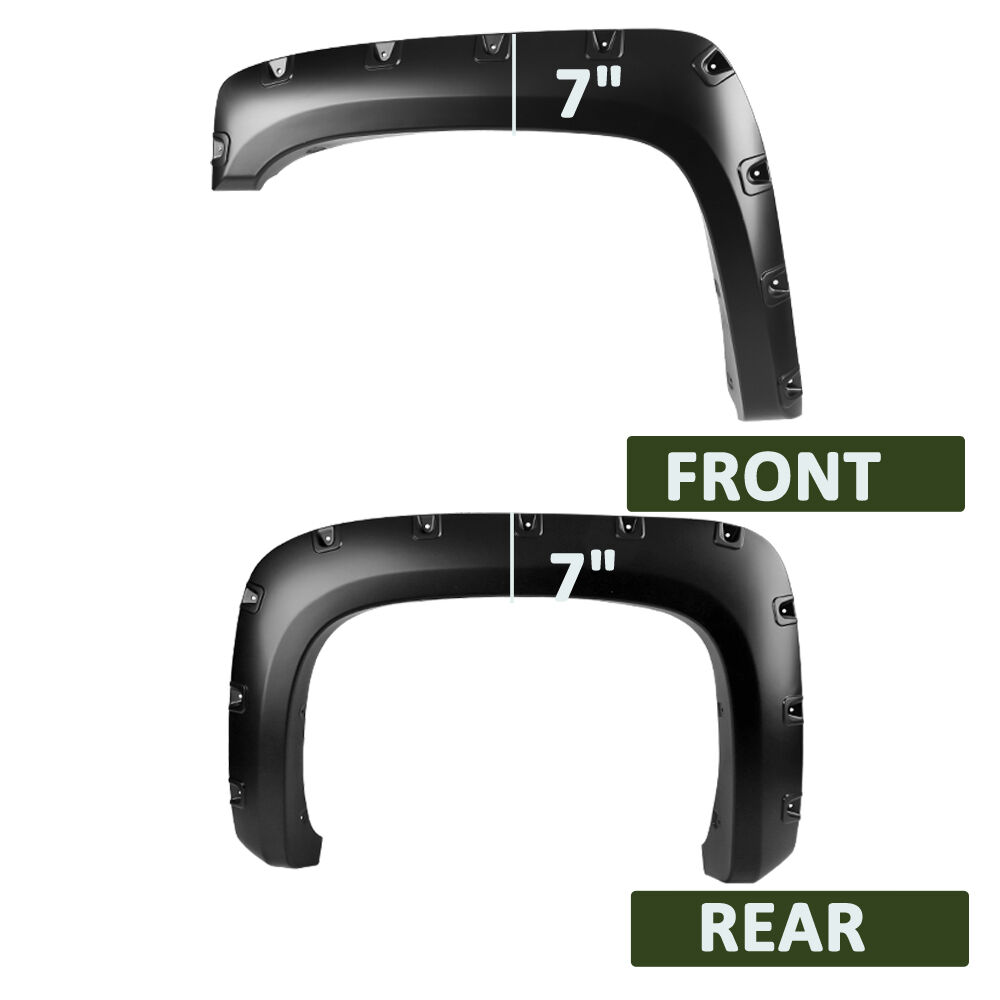2007-2013 Chevrolet Silverado 1500 Terrain Fender Flares 4PC by Bulken Off-Road
