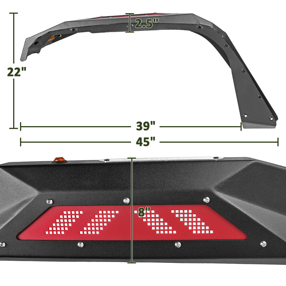 2018-2022 Jeep Wrangler X-Series Front Fender Flares 4PC by Bulken Off-Road