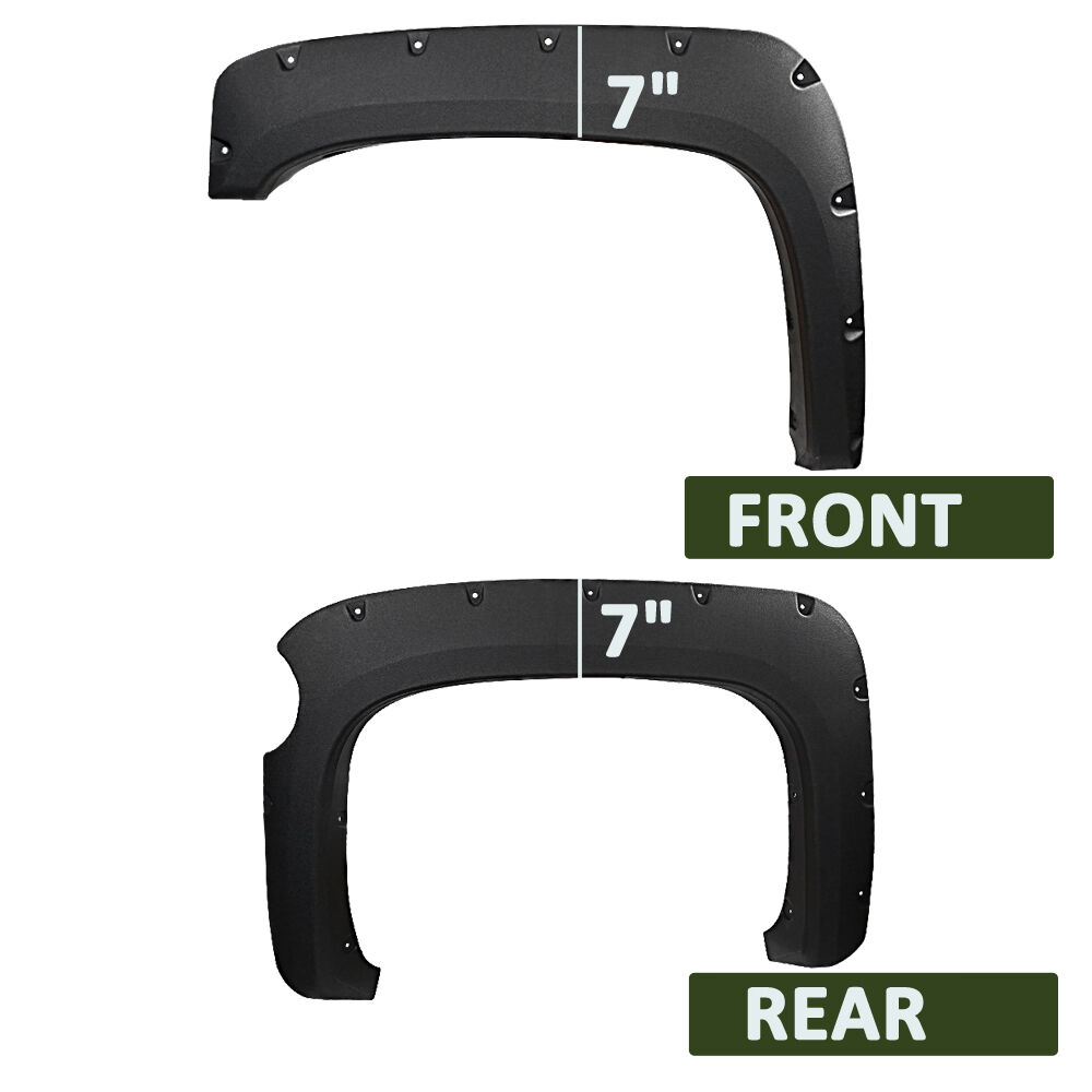 2007-2013 Chevrolet Silverado 1500 Rugged Fender Flares 4PC by Bulken Off-Road
