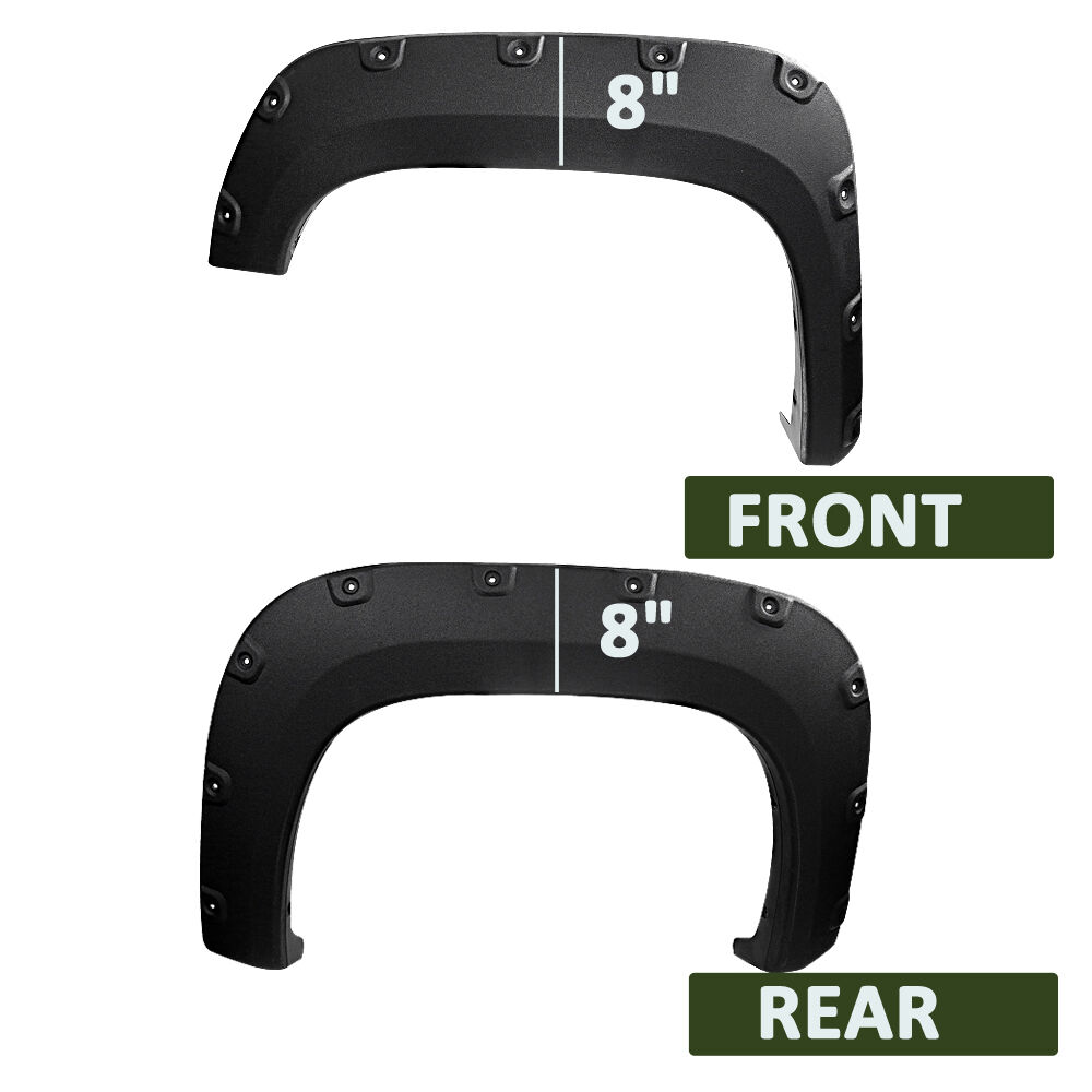 2007-2013 GMC Sierra 1500 Fleetside Rugged Fender Flares 4PC by Bulken Off-Road