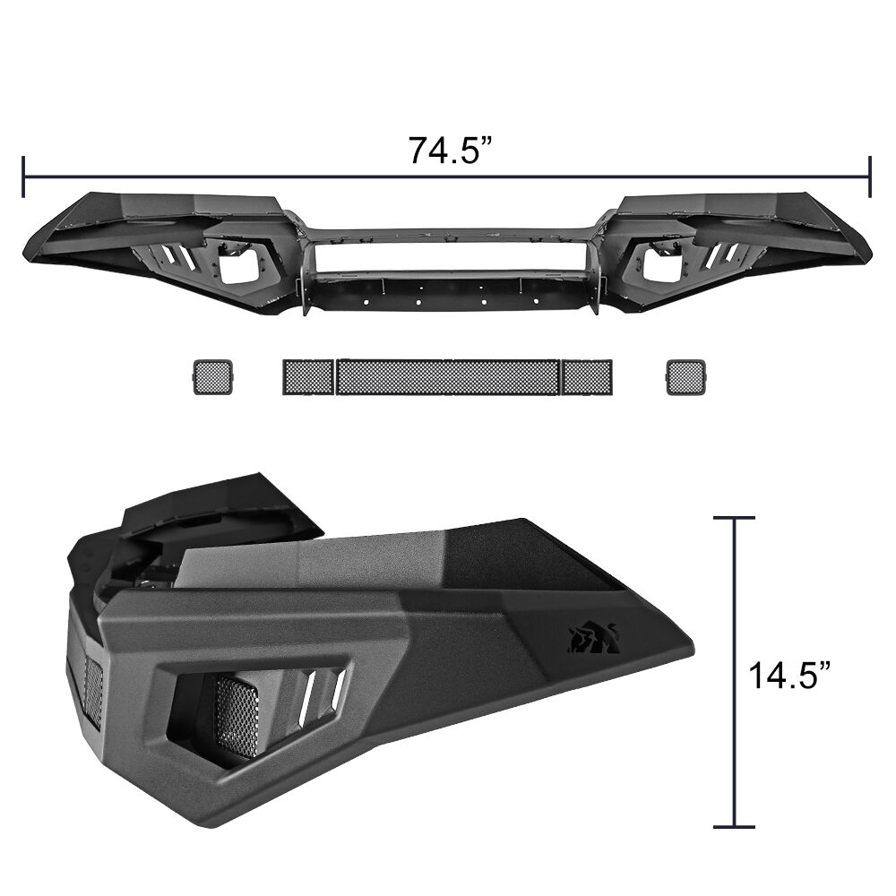 2015-2020 Chevrolet Colorado Rugged Front Bumper by Bulken Off-Road