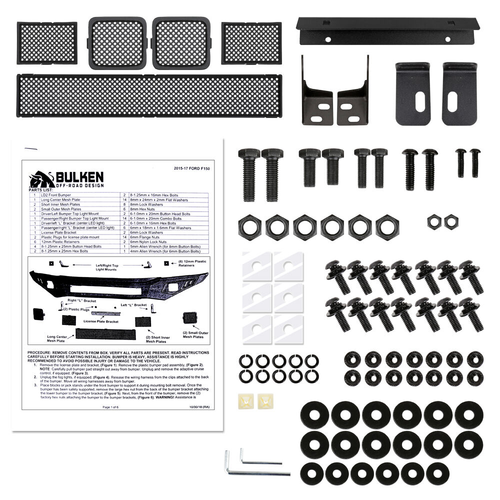 2015-2017 Ford F-150 Rugged Front Bumper by Bulken Off-Road