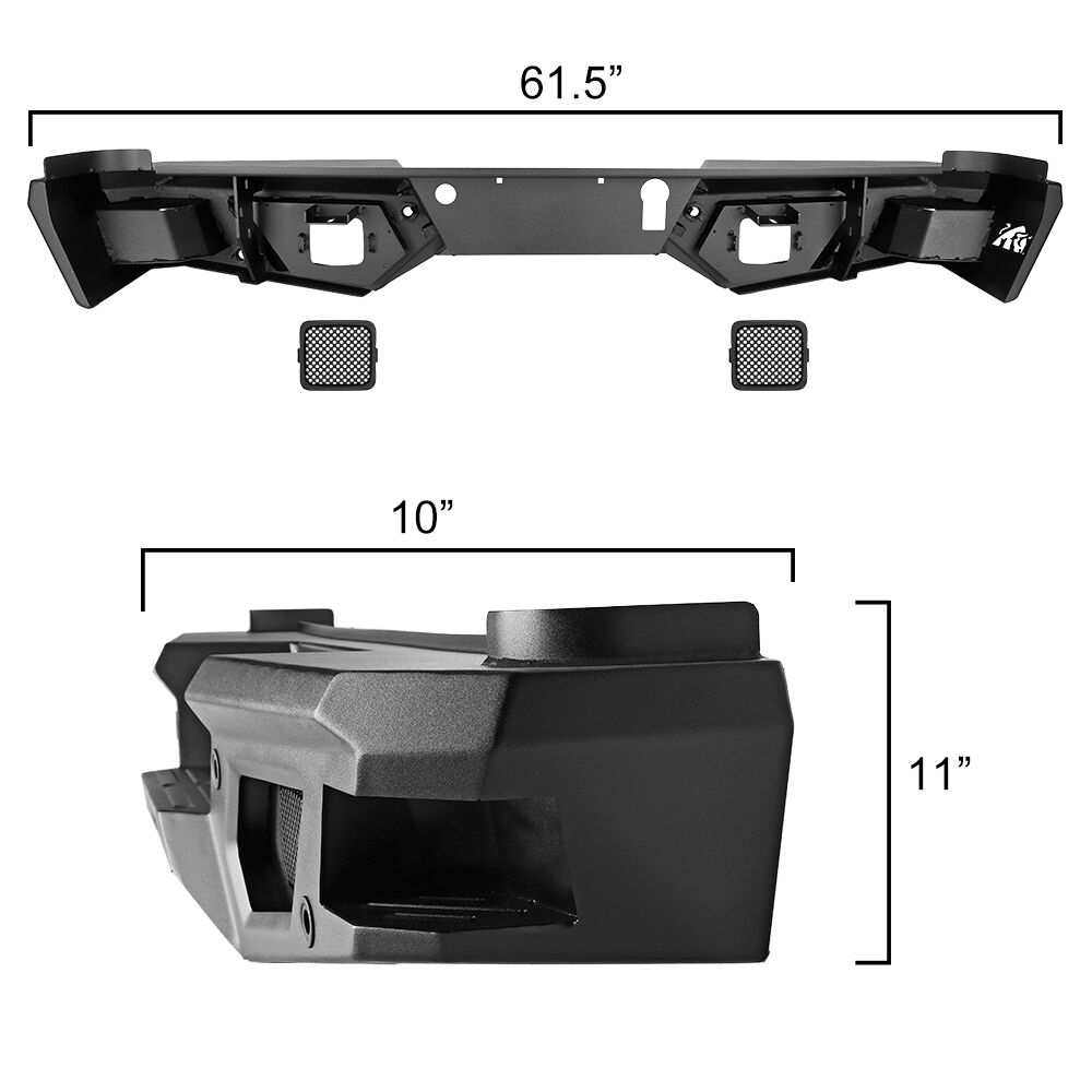 2015-2020 Chevrolet Colorado Rugged Rear Bumper by Bulken Off-Road