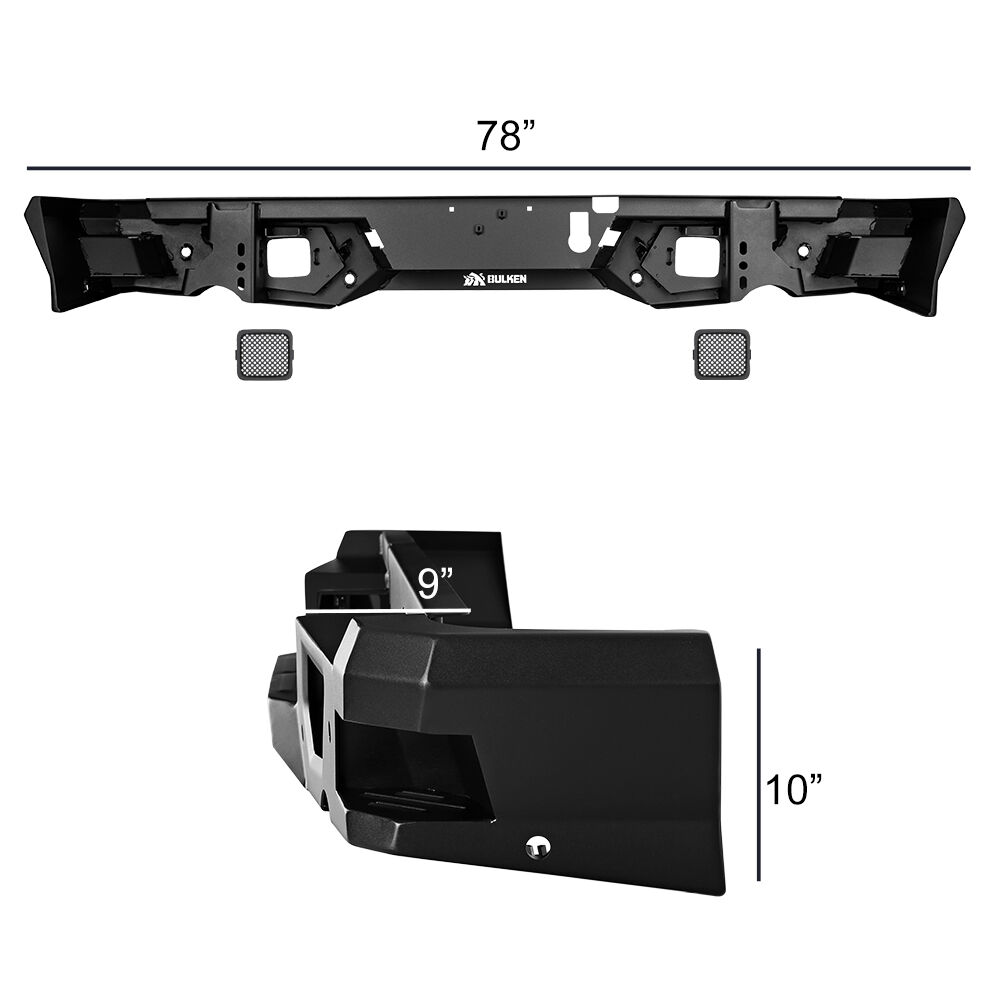 2019-2024 Ram 1500 Rugged Rear Bumper by Bulken Off-Road