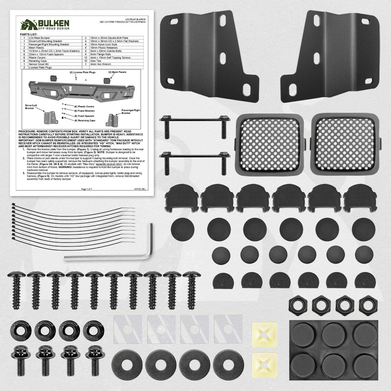2021-2023 Ford F-150 Rugged Rear Bumper by Bulken Off-Road