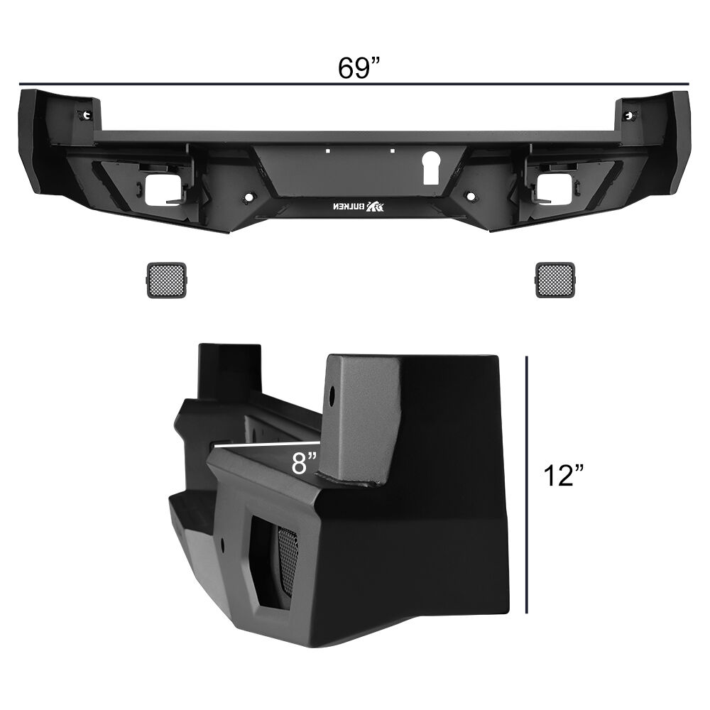 2016-2023 Toyota Tacoma Rugged Rear Bumper by Bulken Off-Road