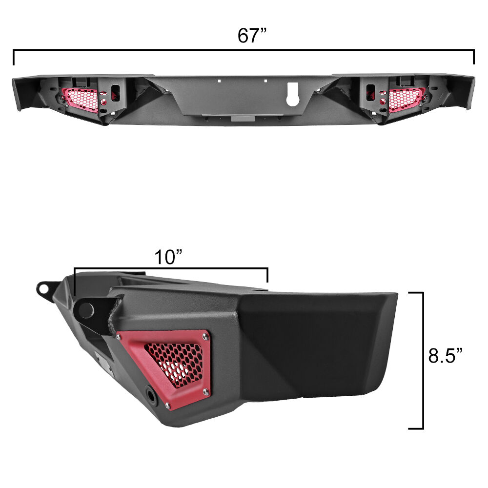 2020-2024 Jeep Gladiator X-Series Rear Bumper by Bulken Off-Road