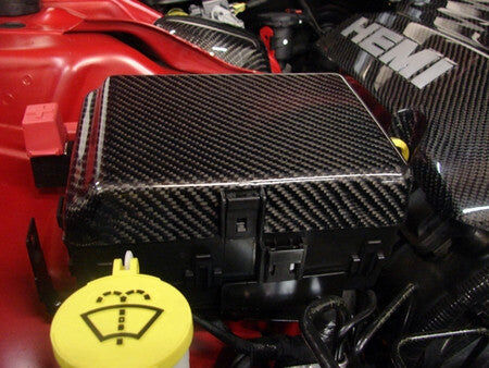 2011-2016 Dodge Charger Carbon Fiber Fuse Box Cover by Black Ops Auto Works - 220.1012