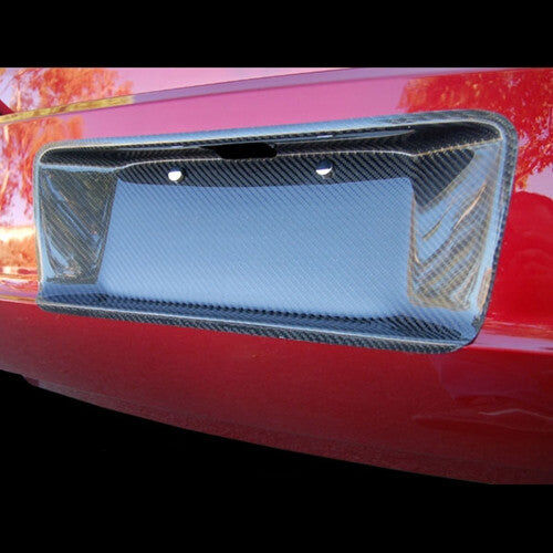 2011-2014 Dodge Charger Carbon Fiber License Plate Backing by Black Ops Auto Works - 240.0511