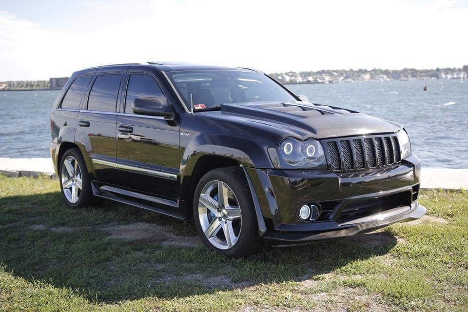 2006-2010 Jeep Grand Cherokee Front Fiberglass Aero Splitter by Black Ops Auto Works
