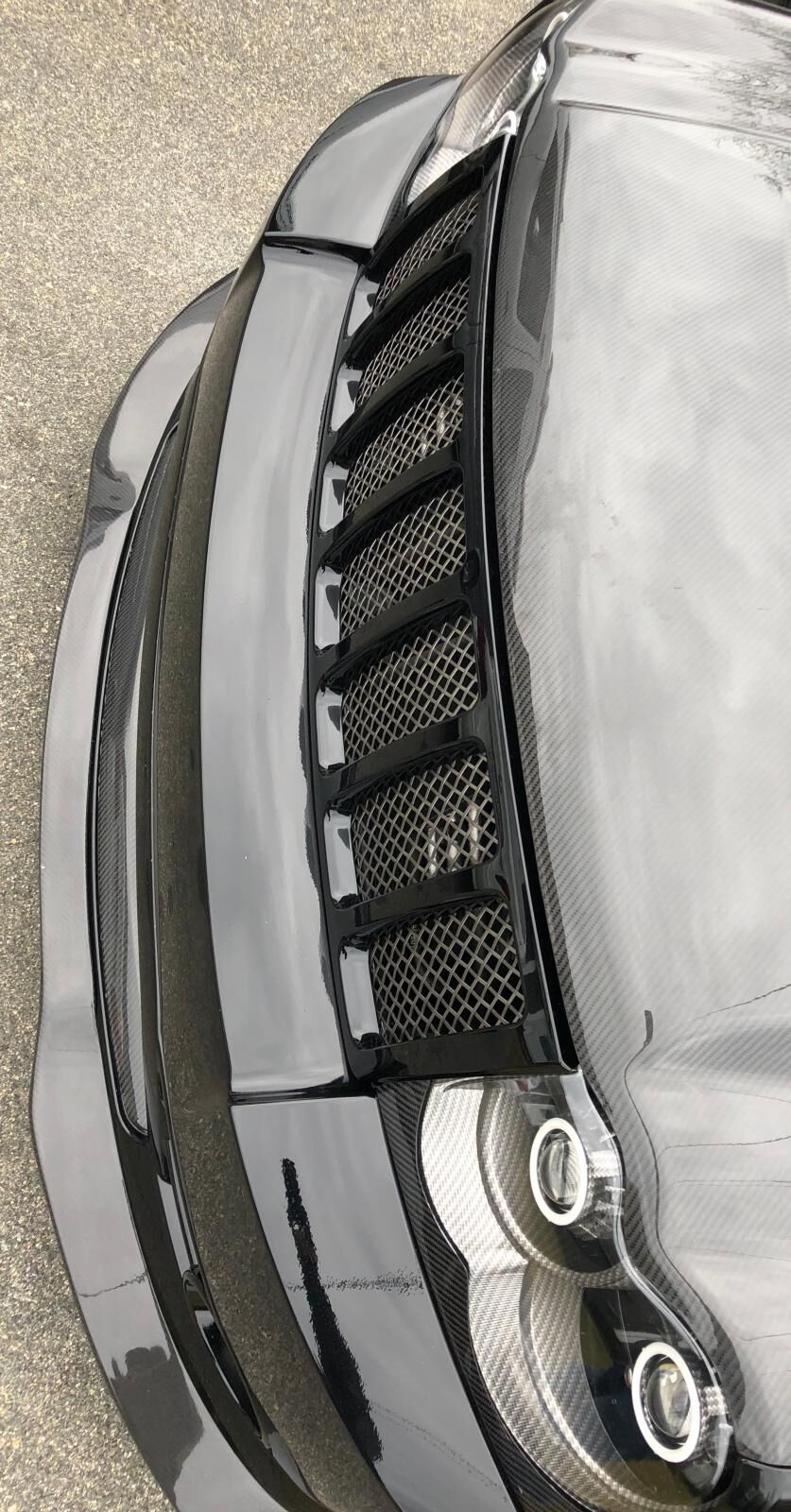 2006-2010 Jeep Grand Cherokee Front Carbon Fiber Aero Splitter by Black Ops Auto Works