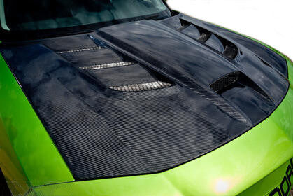 2006-2010 Dodge Charger Sniper 1.0 Carbon Fiber Hood - Carbon Fiber Inner and Outer