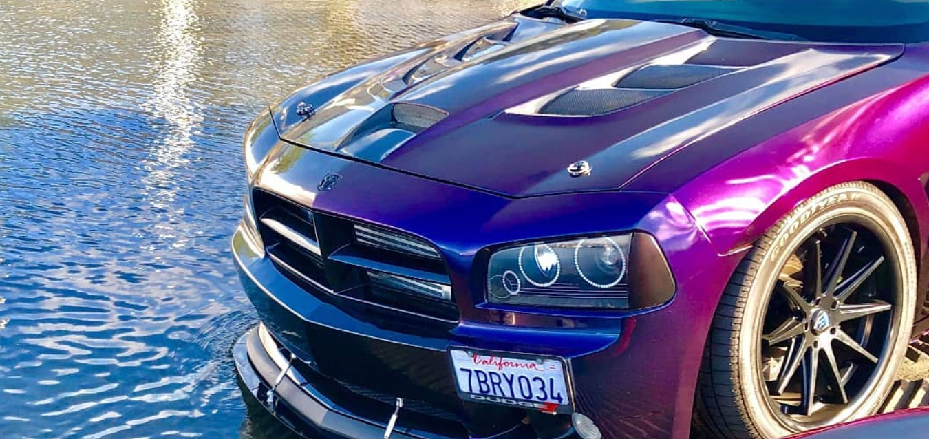 2006-2010 Dodge Charger Sniper 1.0 Carbon Fiber Hood - Carbon Fiber Inner and Outer