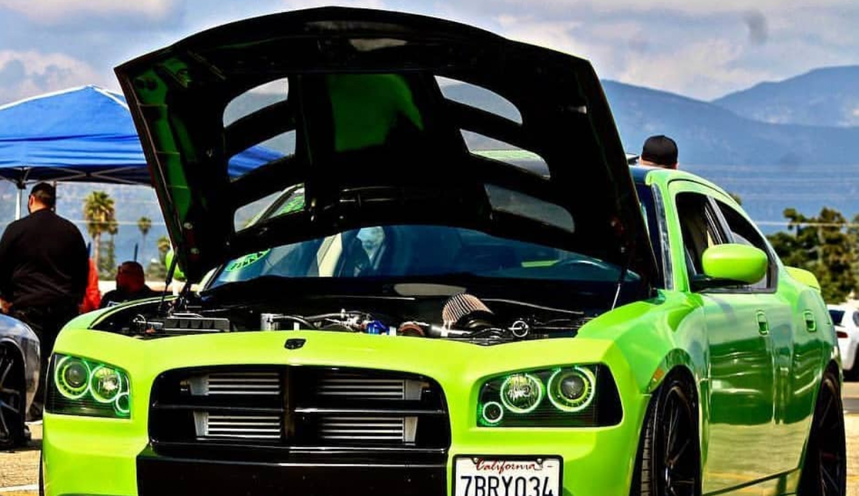 2006-2010 Dodge Charger Sniper 1.0 Carbon Fiber Hood - Carbon Fiber Inner and Outer