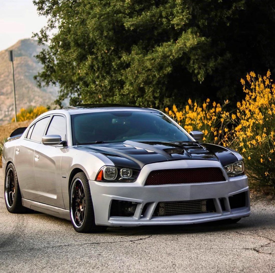 2011-2014 Dodge Charger Sniper 2.0 Fiberglass Hood by Black Ops Auto Works