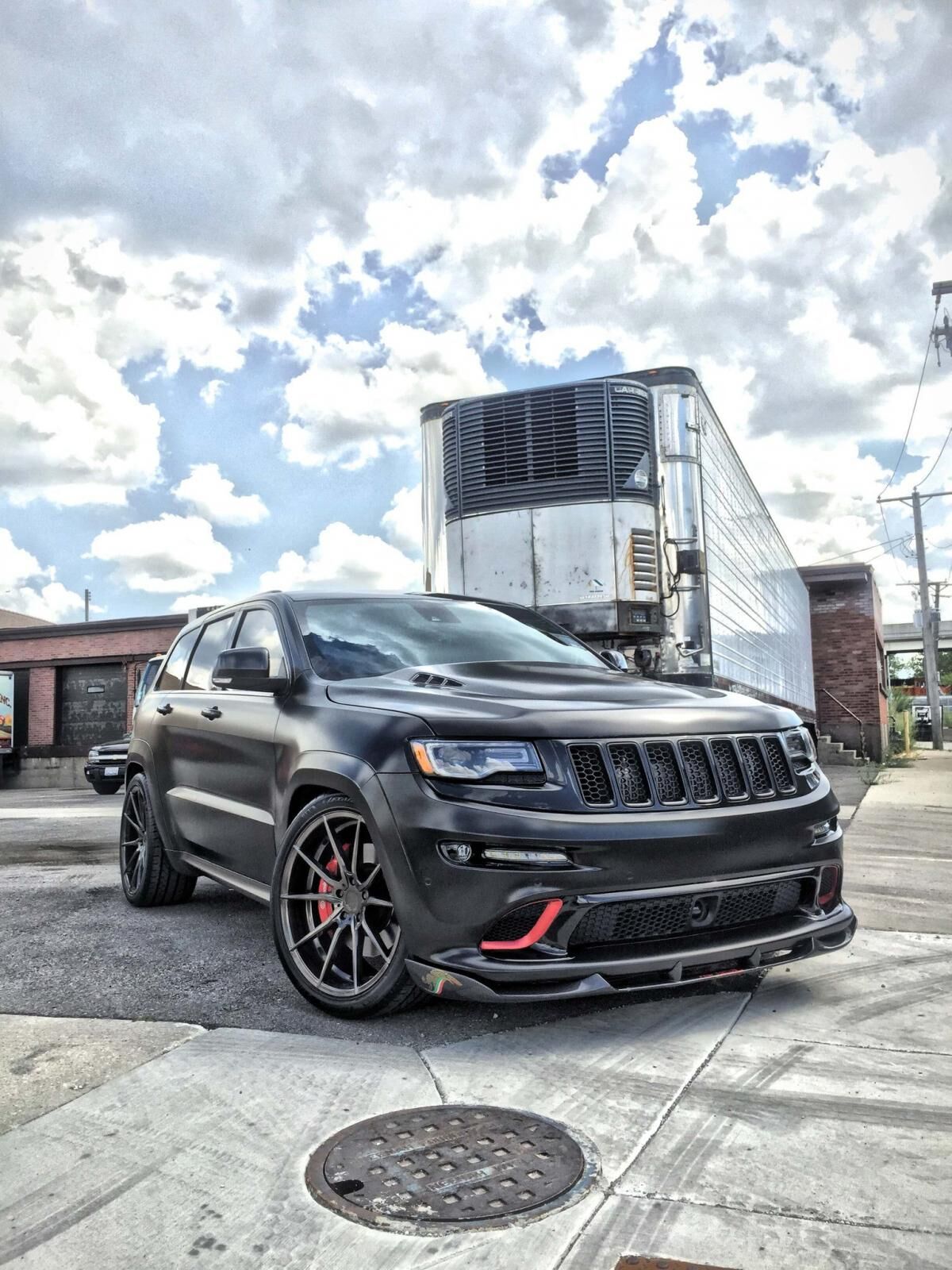 2012-2016 Jeep Grand Cherokee Front Carbon Fiber Aero Splitter by Black Ops Auto Works - 240.0973