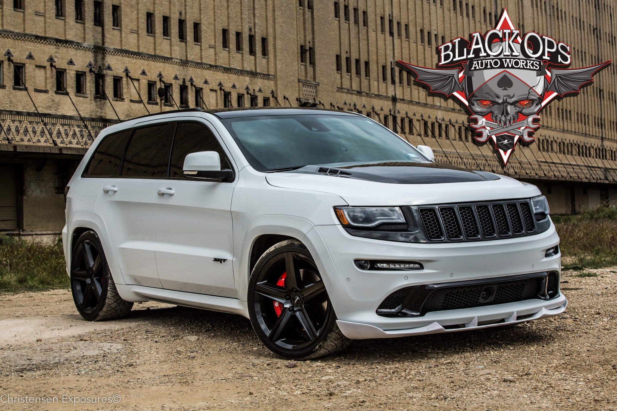 2012-2016 Jeep Grand Cherokee Front Fiberglass Aero Splitter by Black Ops Auto Works