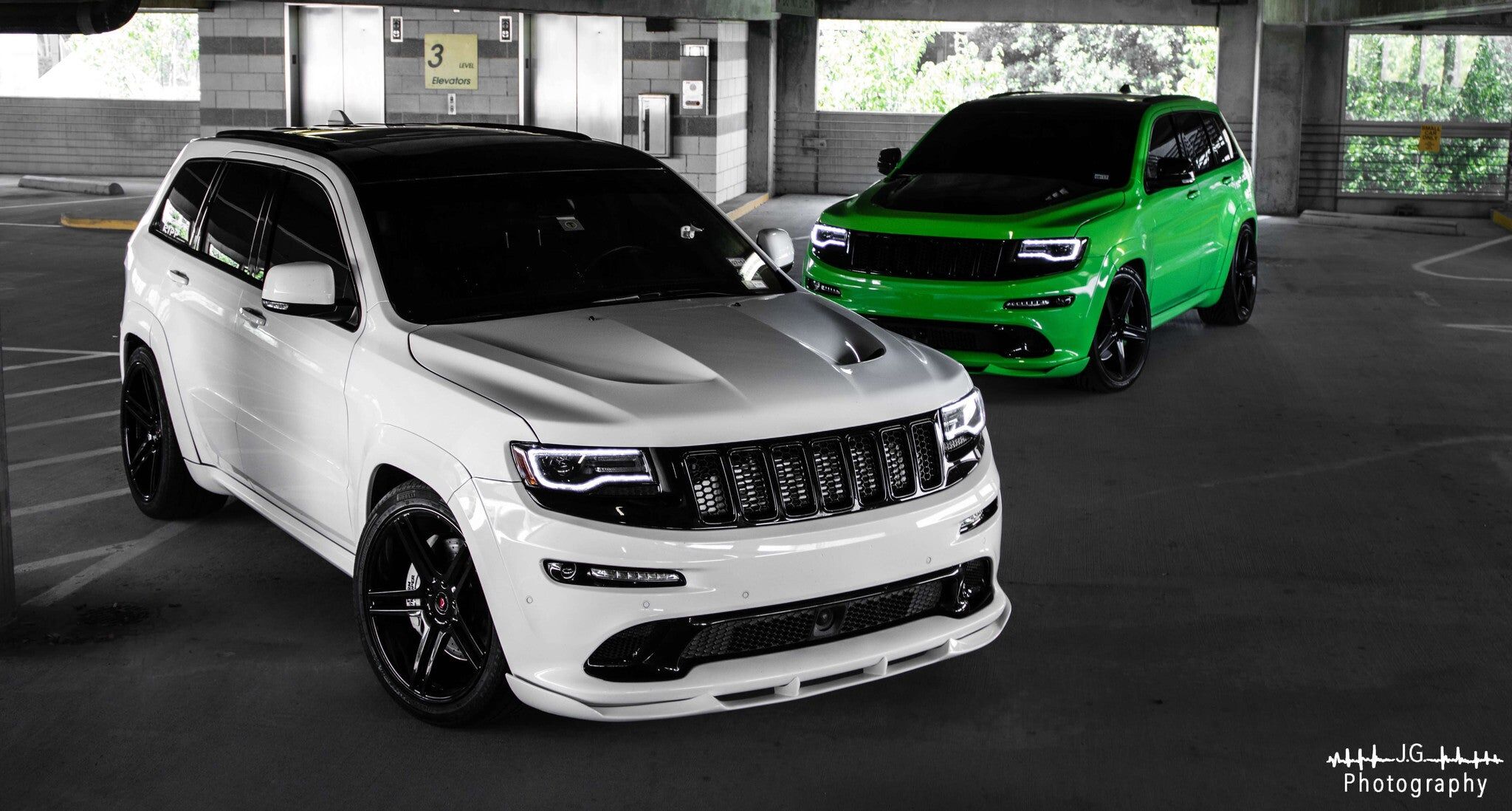 2012-2016 Jeep Grand Cherokee Front Fiberglass Aero Splitter by Black Ops Auto Works