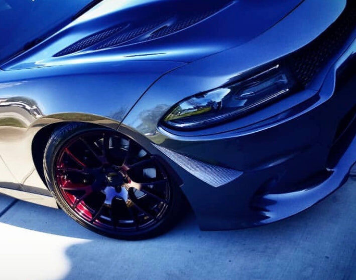 2015-2020 Dodge Charger Front Carbon Fiber Canards by Black Ops Auto Works - 240.0988
