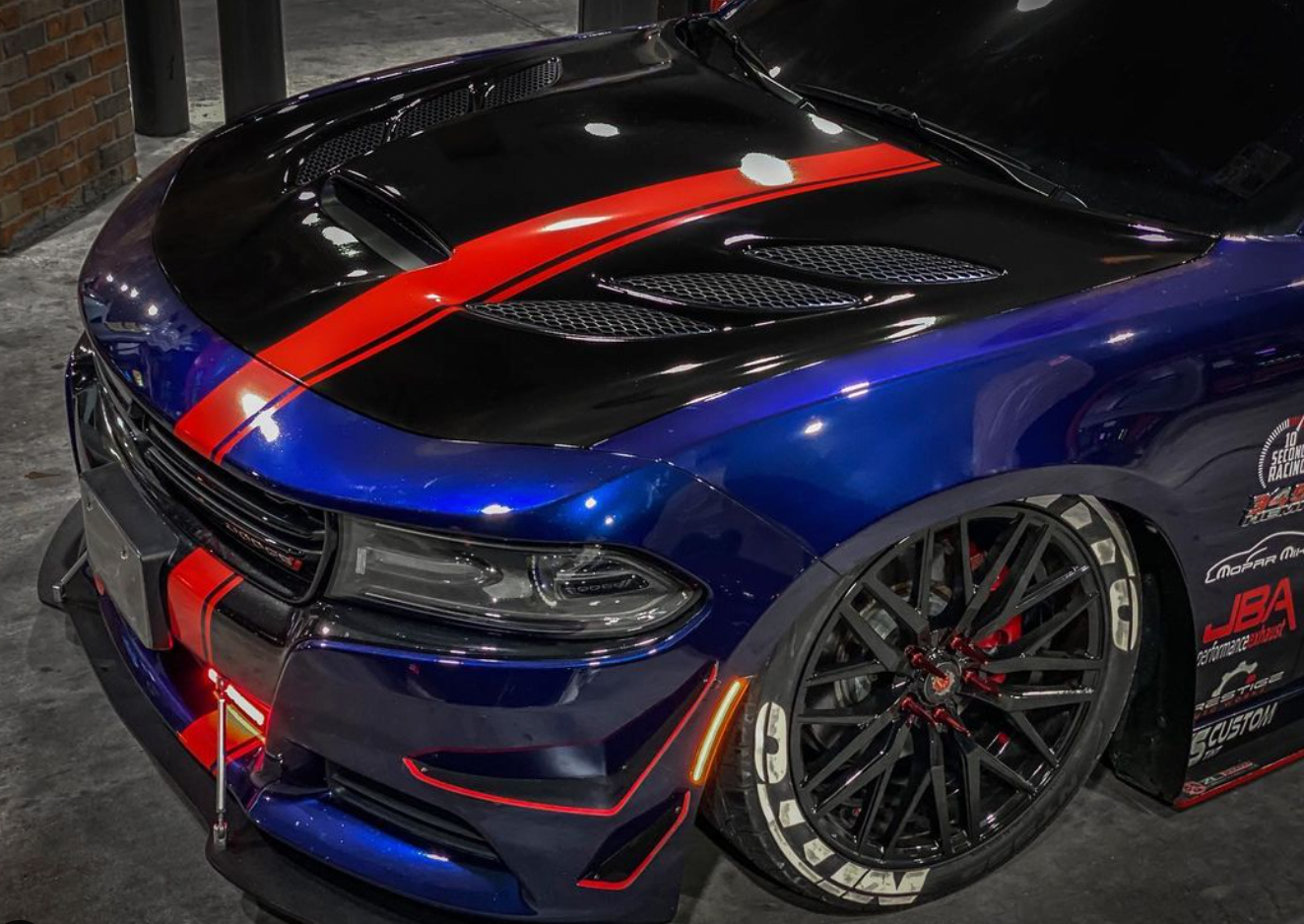 2015-2022 Dodge Charger Sniper 3.0 Fiberglass Hood by Black Ops Auto Works