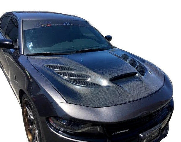 2015-2022 Dodge Charger Sniper 3.0 Fiberglass Hood by Black Ops Auto Works