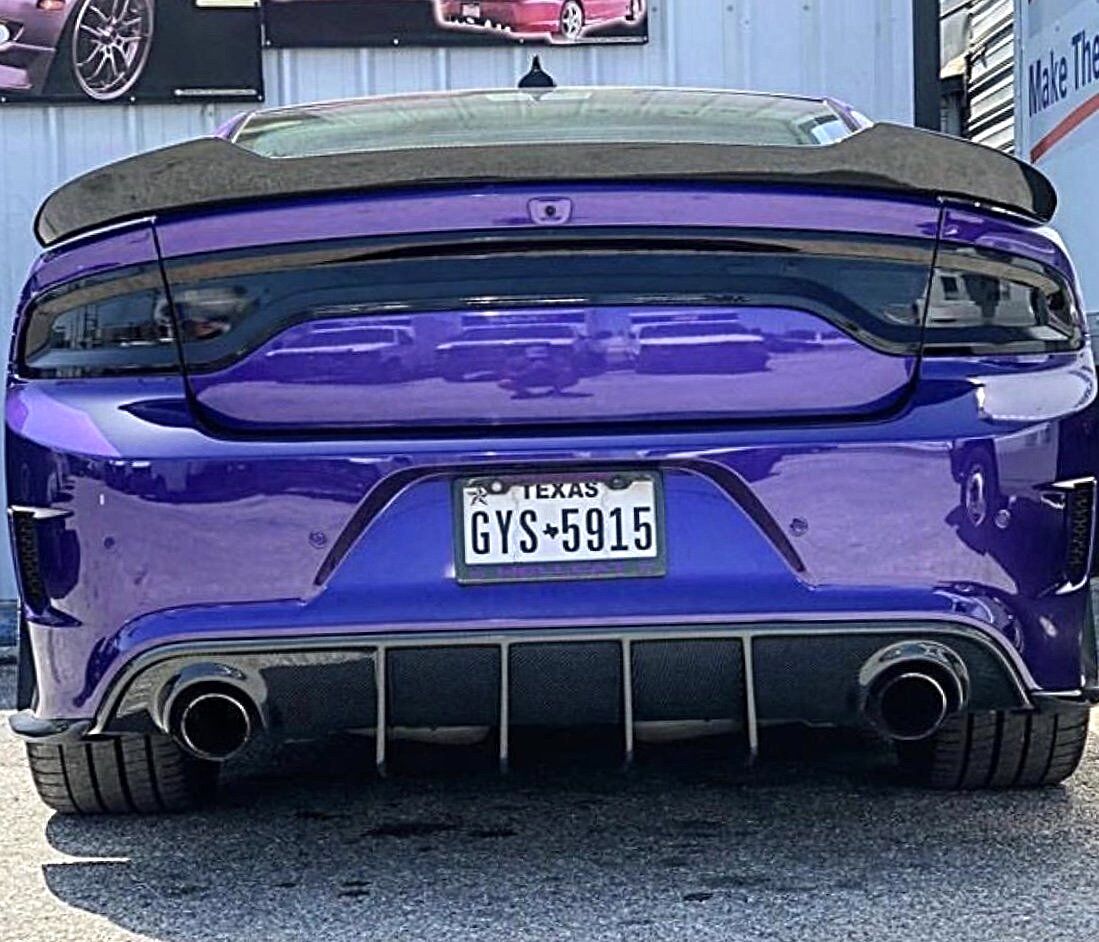 2015-2020 Dodge Charger Rear Fiberglass Tail Light Diffuser by Black Ops Auto Works