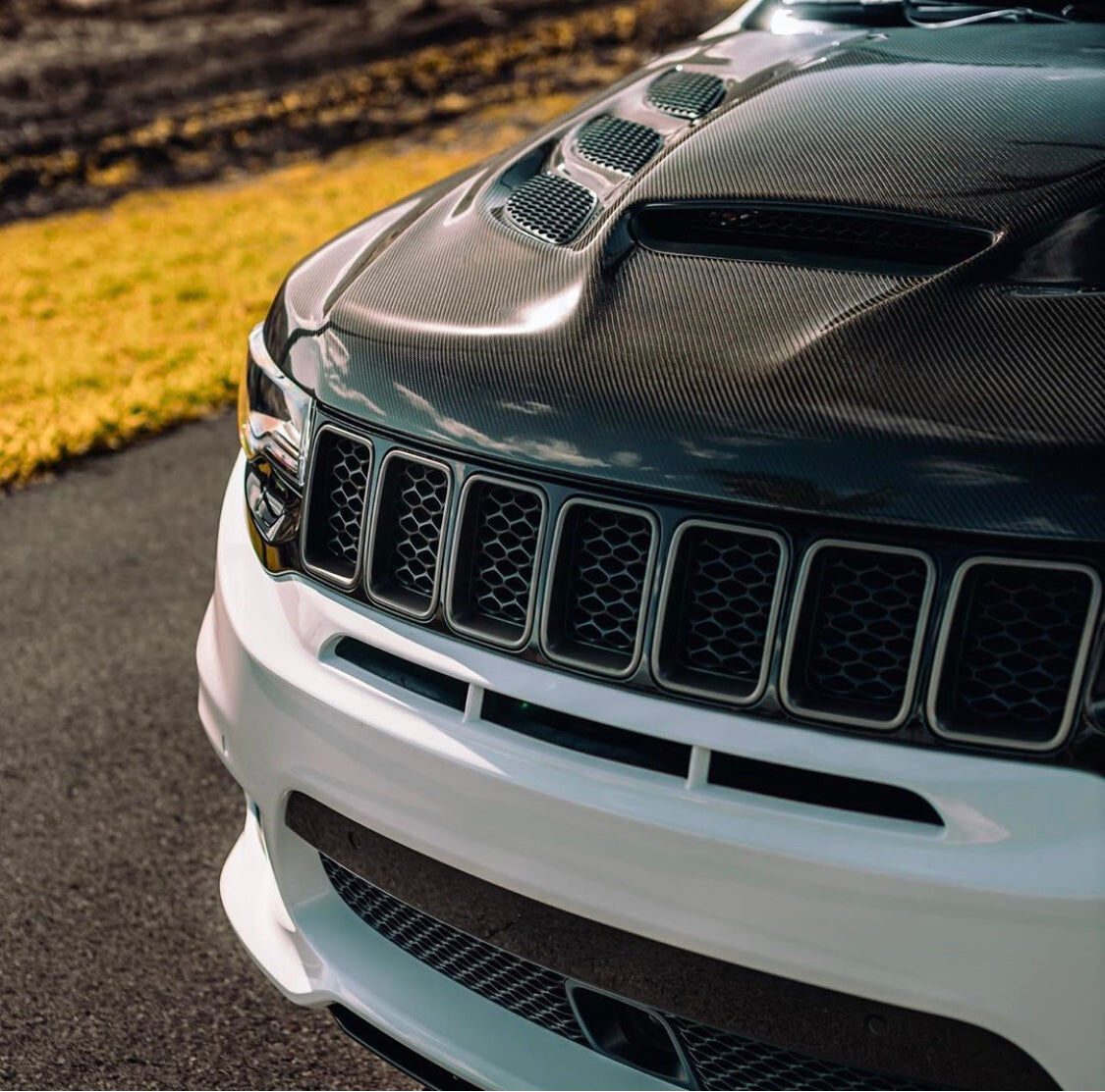 2011-2021 Jeep Grand Cherokee Fiberglass Hood by Black Ops Auto Works